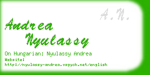 andrea nyulassy business card